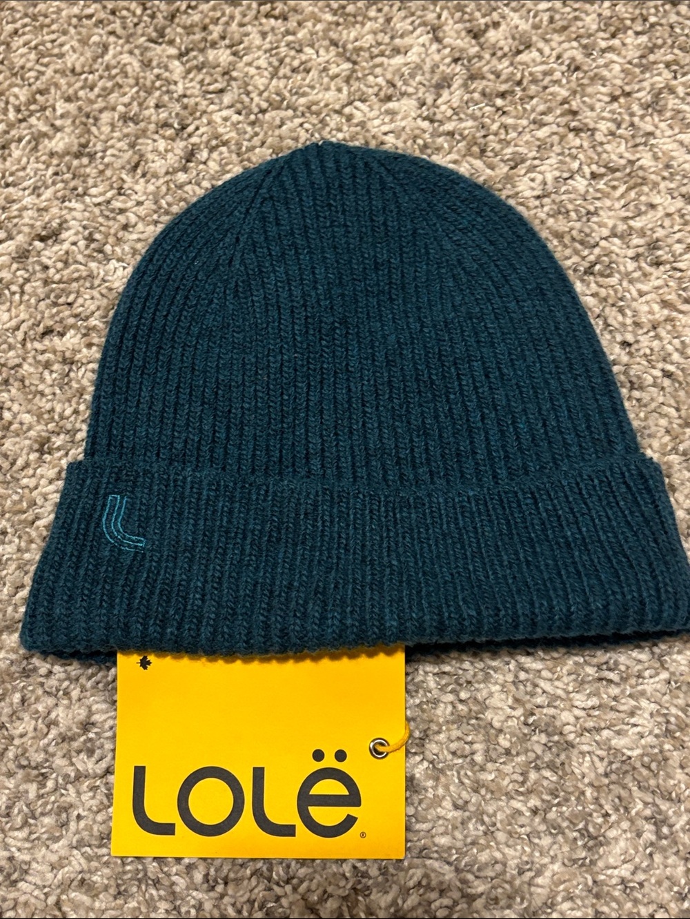 NWT Lole Everyday Wool Beanie in Emerald